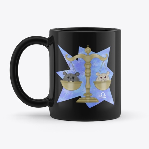 Libra   Chinchilla Style! Black T-Shirt Front