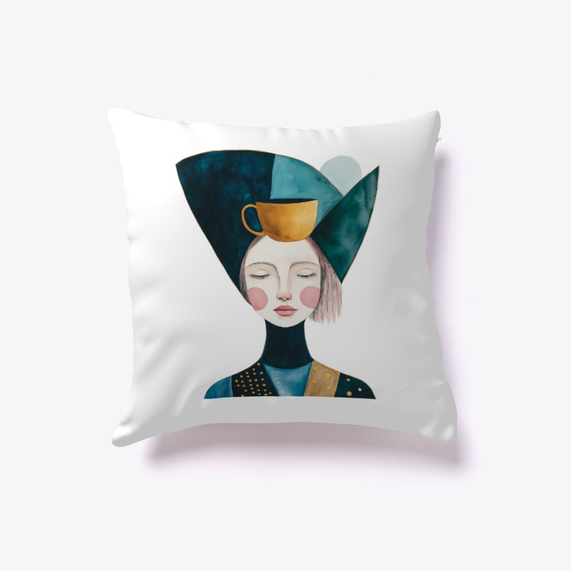 Abstract Female Portrait Art, Modern Art