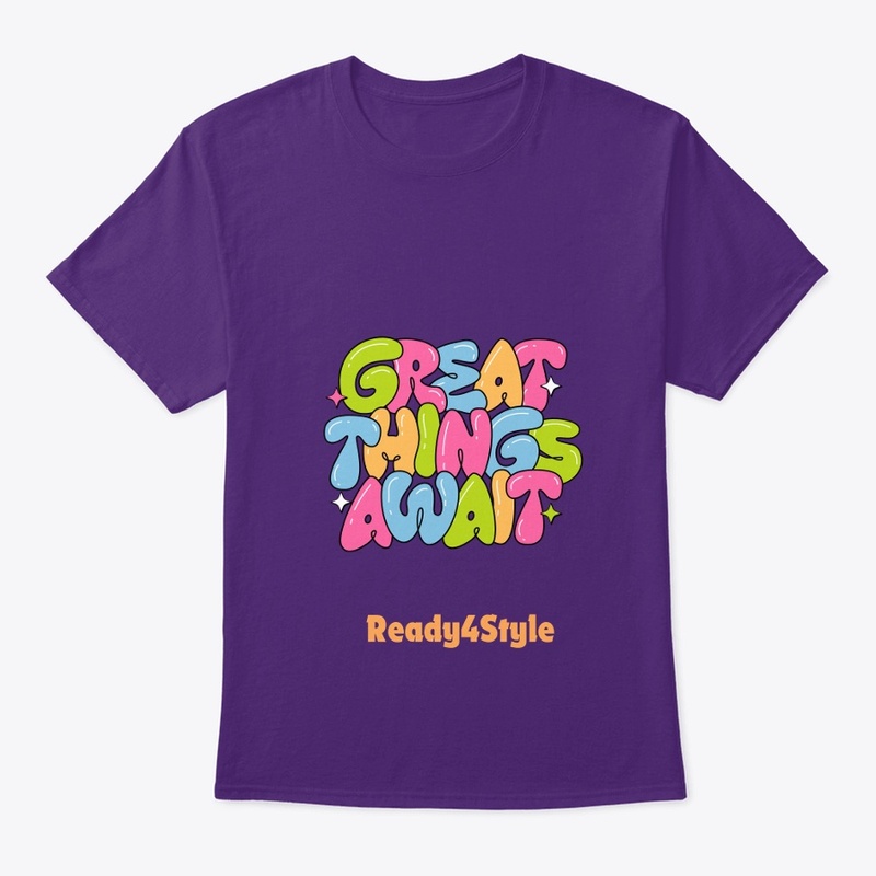 "GREAT THInGS AWAIT" Quote Design 