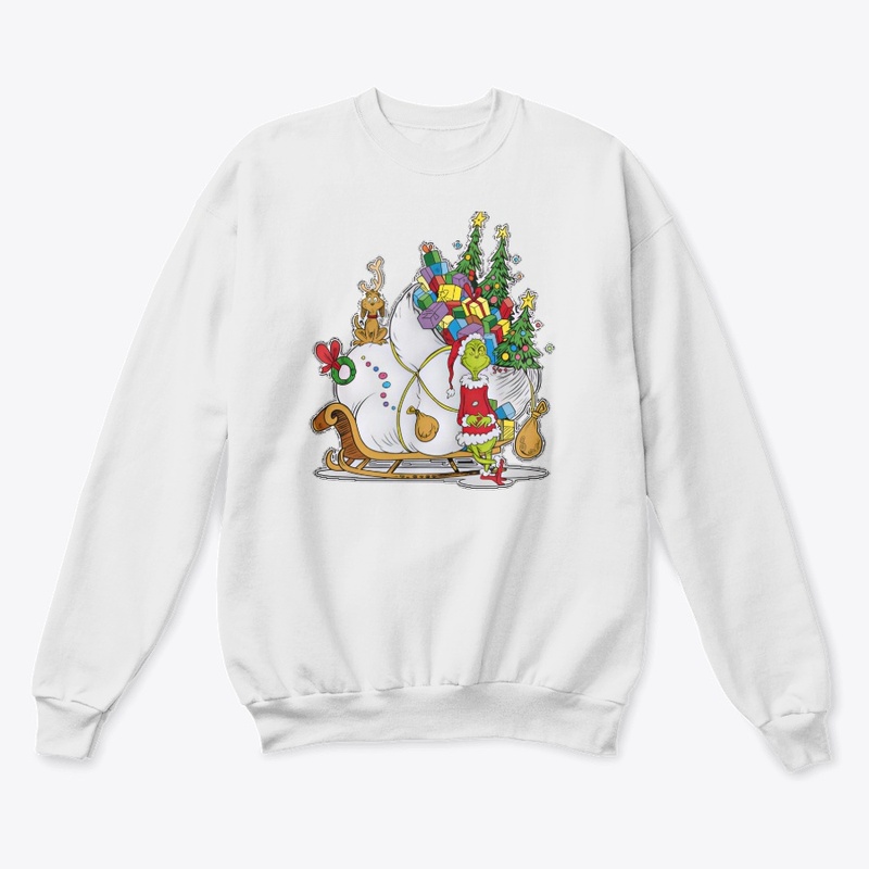 Festive Holiday Gift Sleigh Art