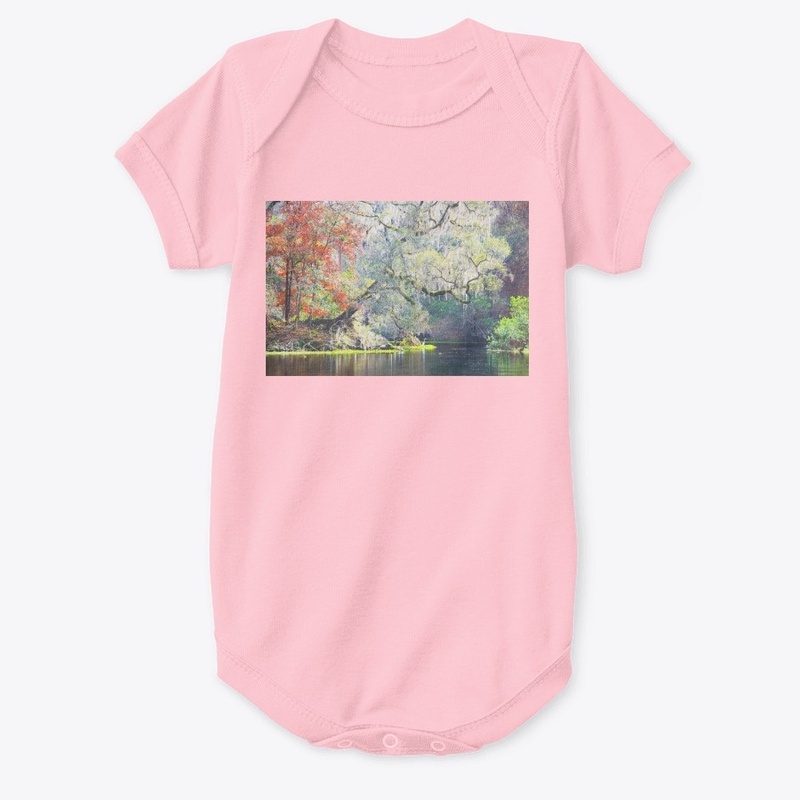 Calm autumn river scenery