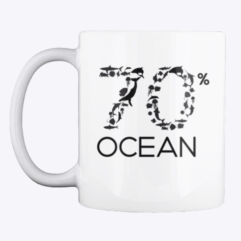 70% ocean