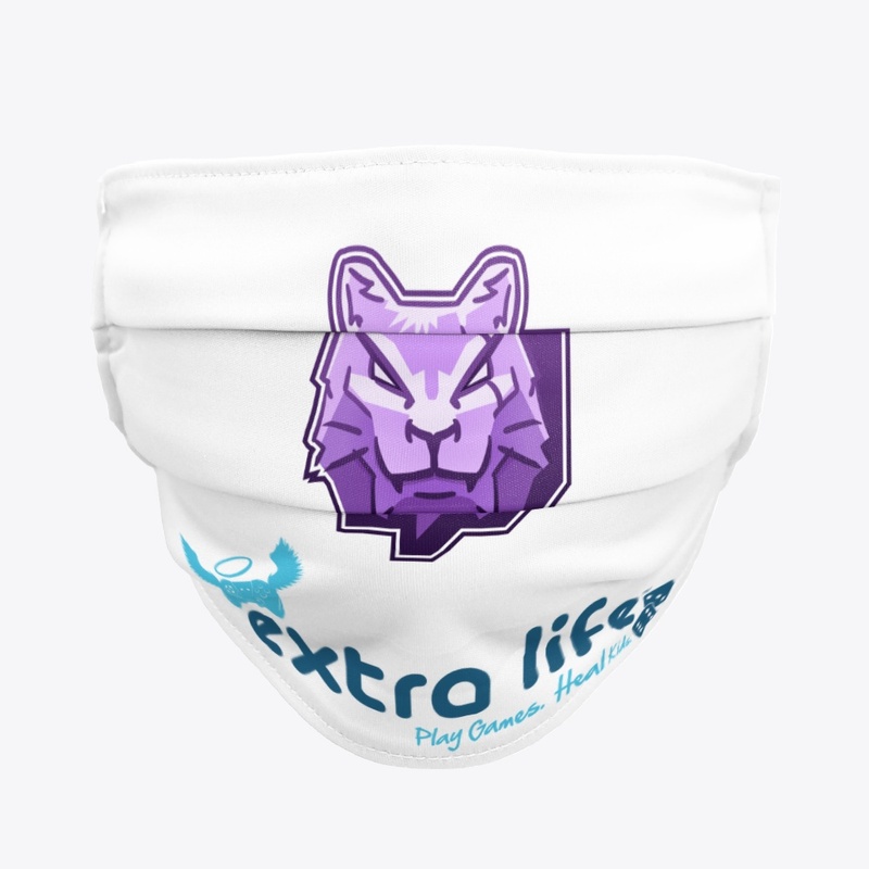 ExtraLife ChatsBarbus Masque blanc/noir