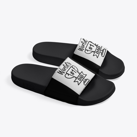 World's #1 Dad Black T-Shirt Right