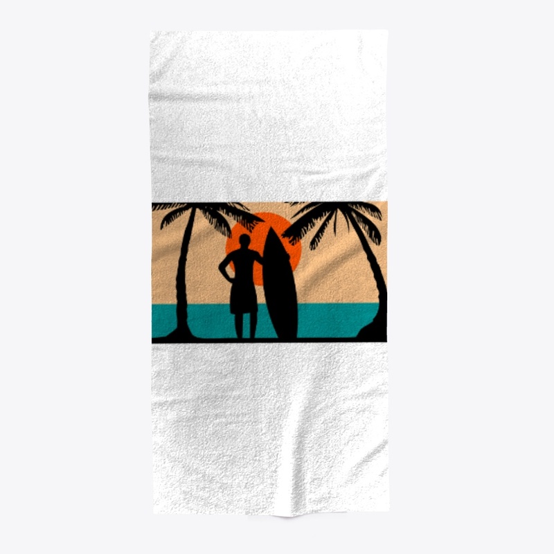 surfer on the beach