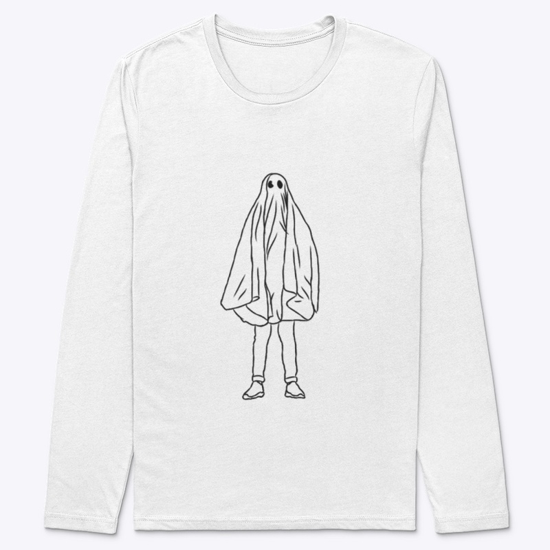 Large Icon Ghostie Black on White