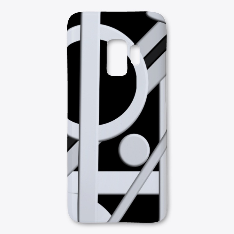 Black and White 3D Geometric 