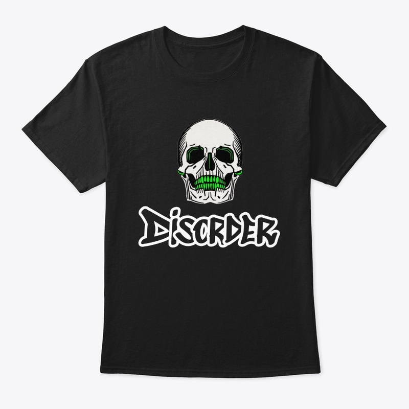 Skull with Disorder in Graffiti Style