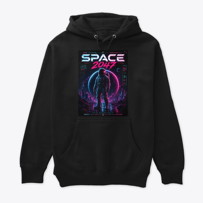 Space 2047 with a planet.