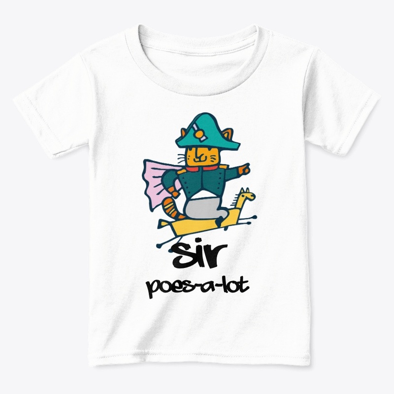Sir Poes-a-lot je favoriete mascotte