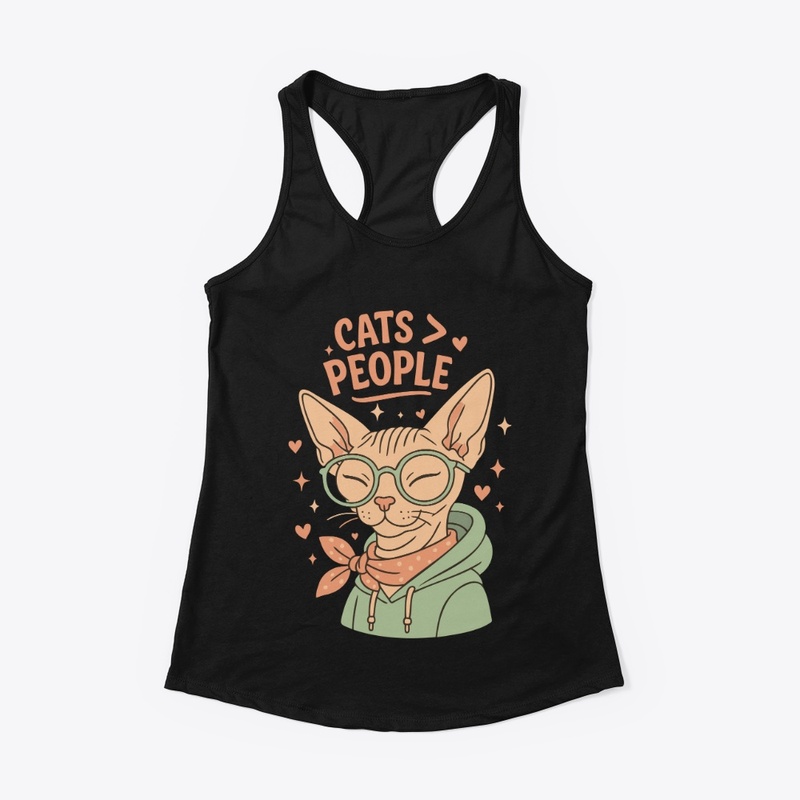 Cats Over People Hoodie Cat