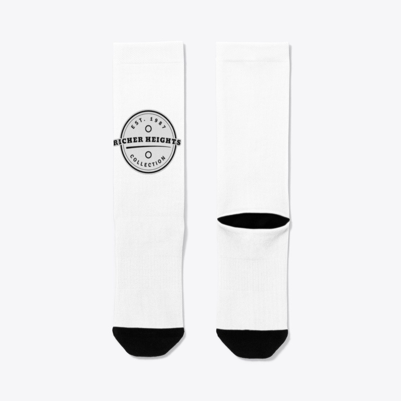 Richer Heights white crew socks