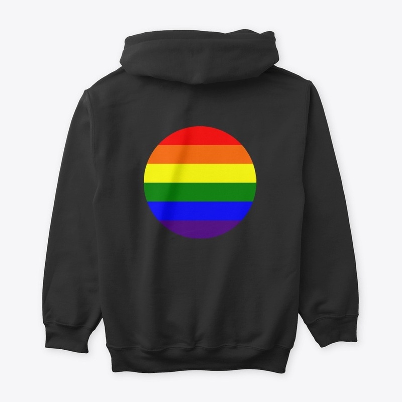Lgbt+ Gay Flag on the back