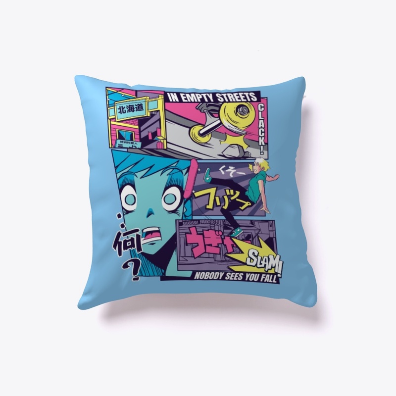 Anime Vaporwave Skater Fall Comic