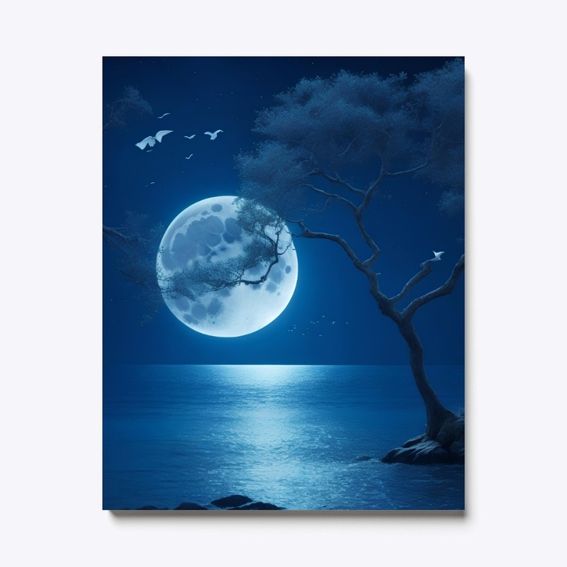 moonlight with beautiful natural moon 