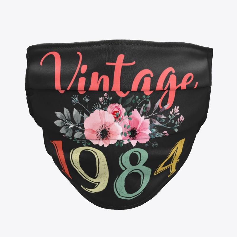 Vintage 1984 Floral 36th Birthday Gift