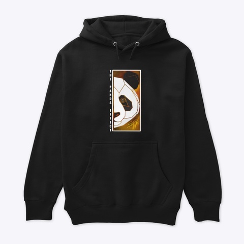 The Panda Effect Label Merch  Black Maglietta Front