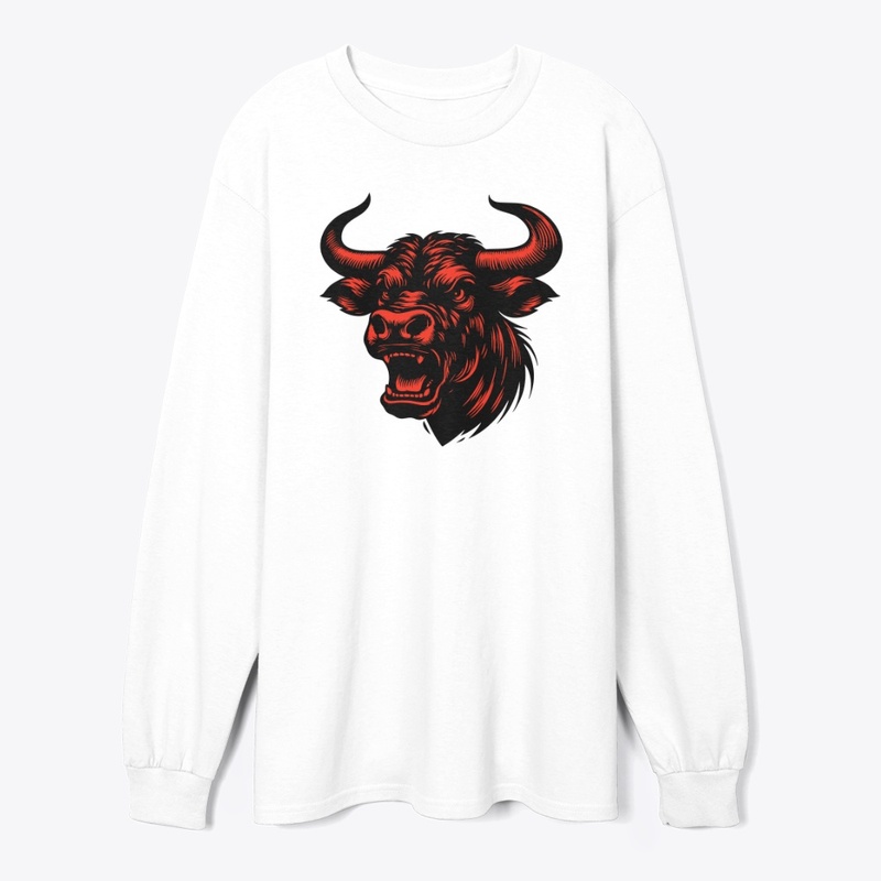 Powerful Cow Head Art