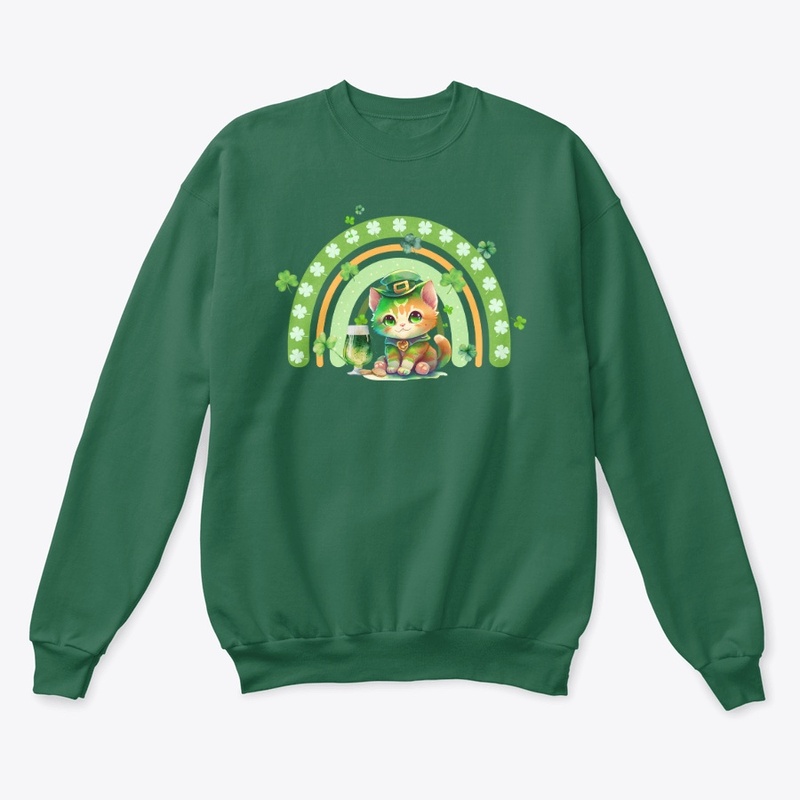 st patrick one lucky cat