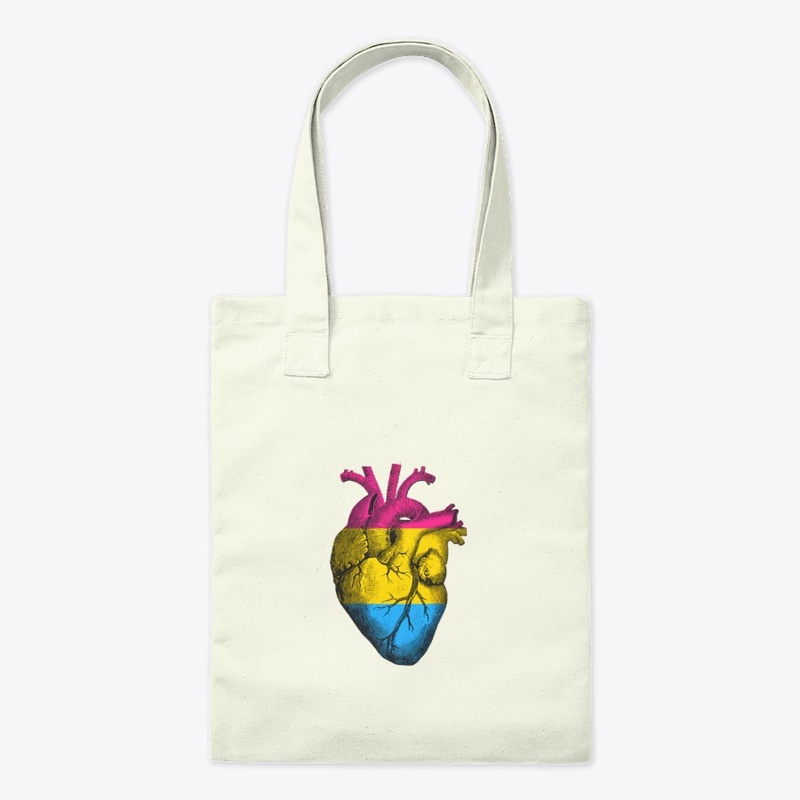 Pansexual Pride Anatomical Heart