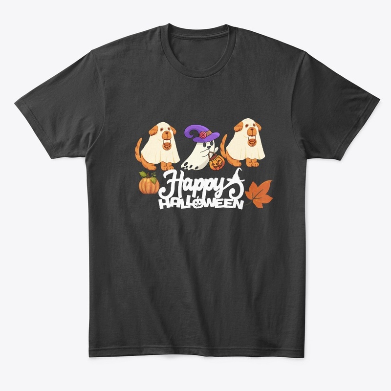 Halloween Ghost Dog T shirt 