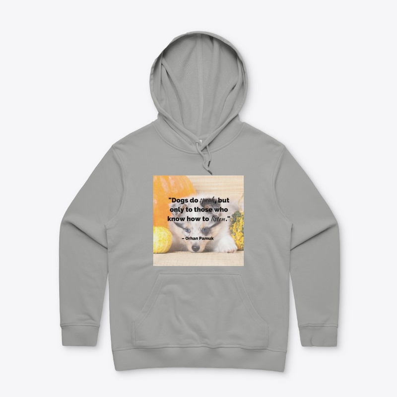 PAREL DESIGNED WITH DOG PIC AND QUOTE