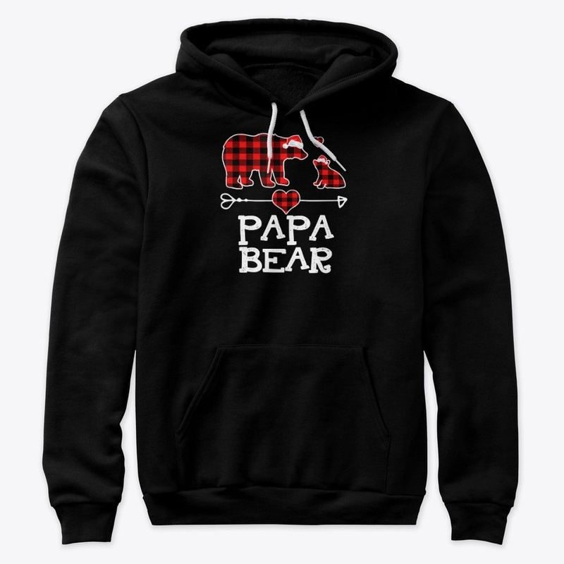 Papa Bear Christmas Family Gifts T-Shirt