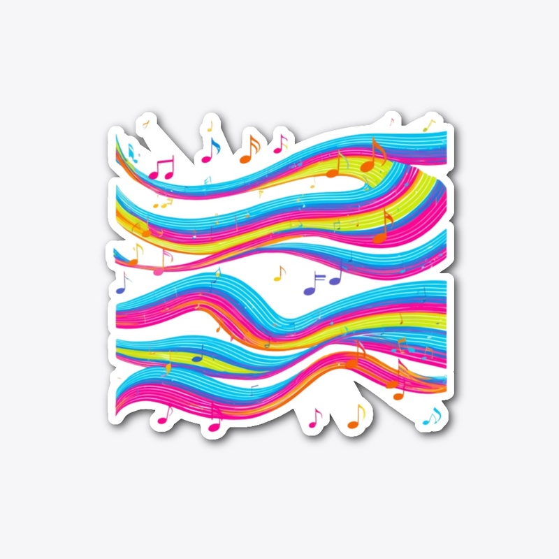 Music Vibes: Vibrant Abstract Sound Wave