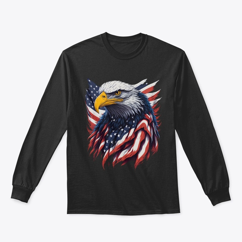 The Bald Eagle With Stars and Stripes