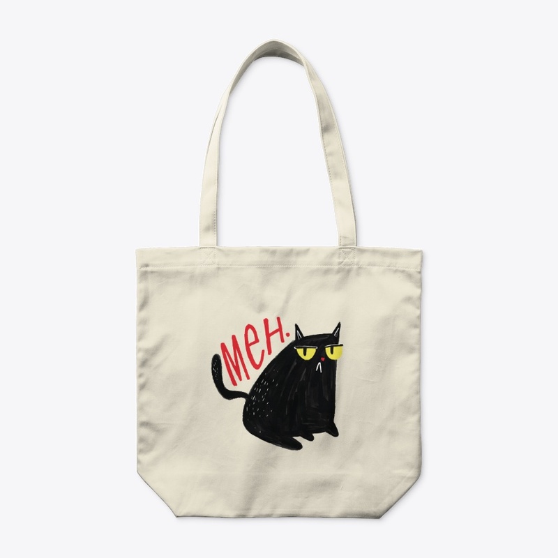 Funny Unimpressed Black Cat