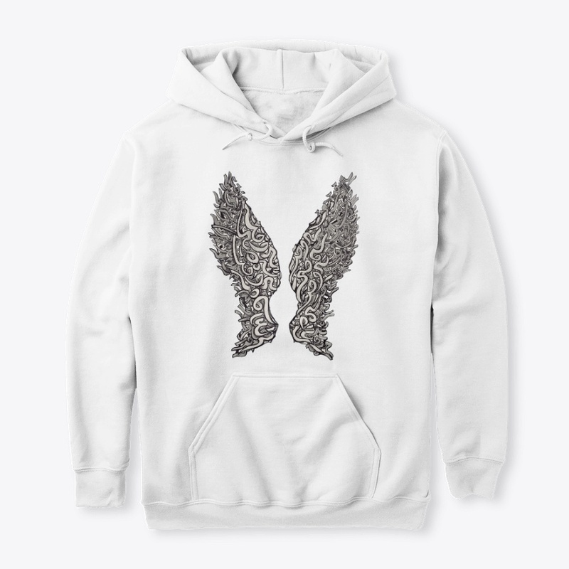 Arabic Calligraphy Angel Wings