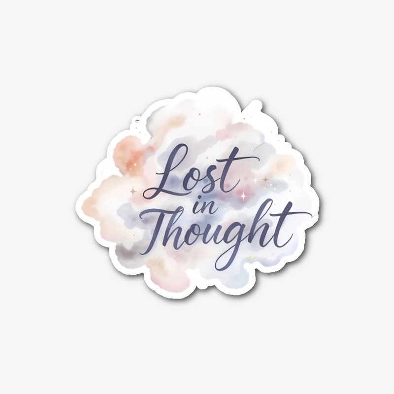Lost in Thought Watercolor Art