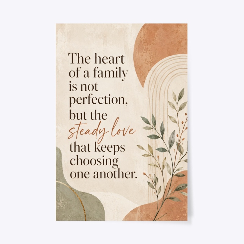 Boho Family Love Wall Art