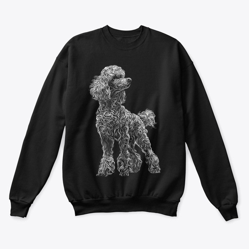 Elegant Poodle Line Dog