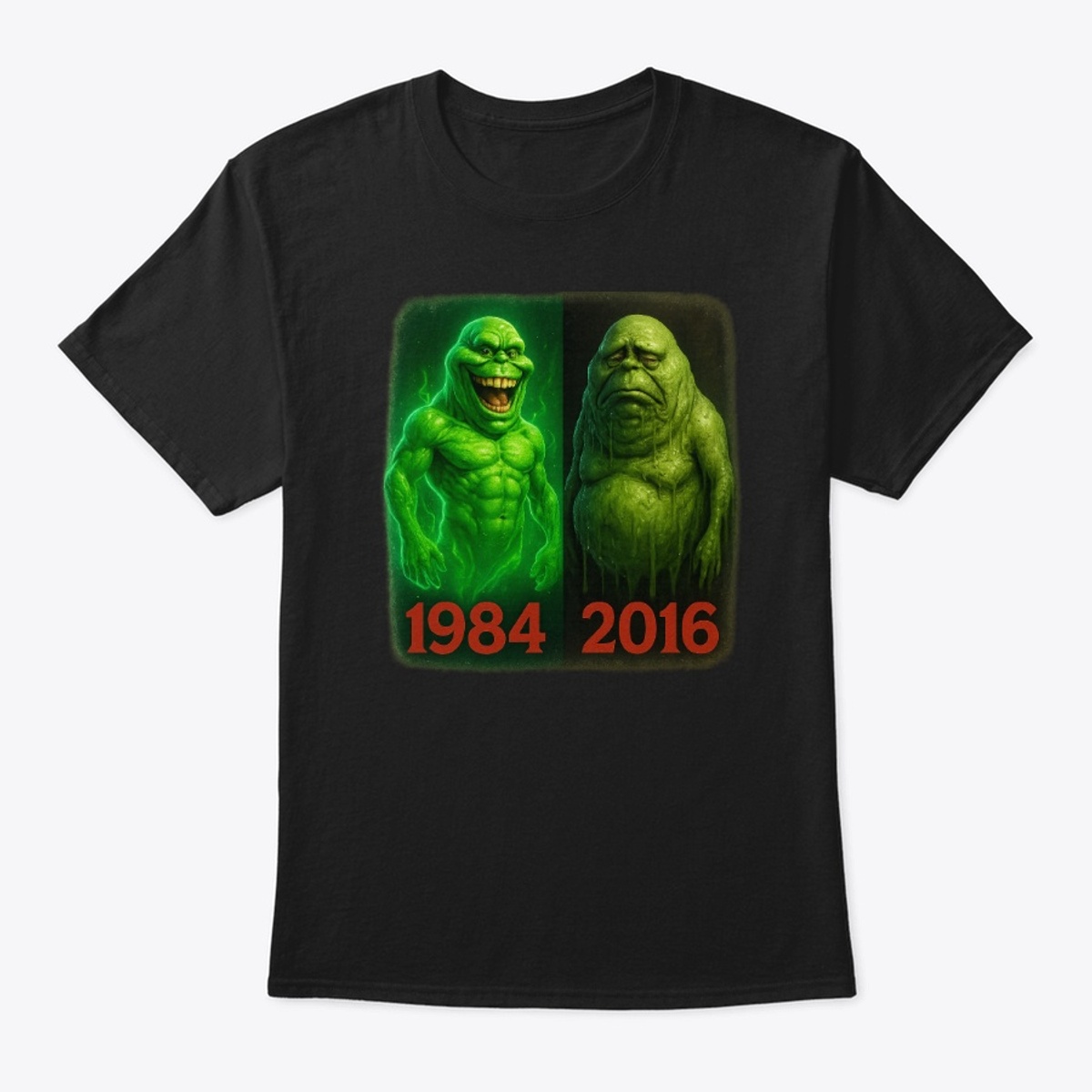 1984 vs 2016 — Comedy Then vs Now T-Shirt – Shop the Rant Signal Store
