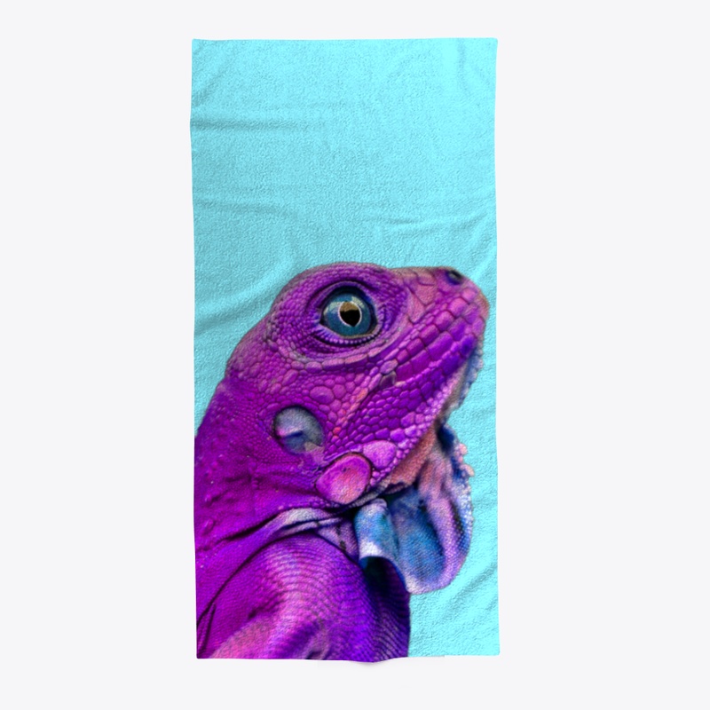 Beach Towel with Lizzard