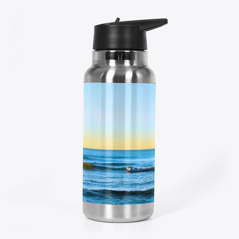 Waves on a Sunny Day- Water Bottle