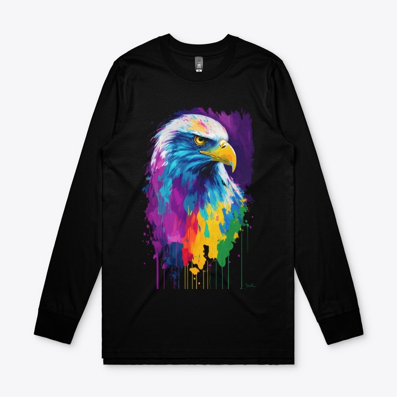 Colorful Vibrant Eagle | Rightward look