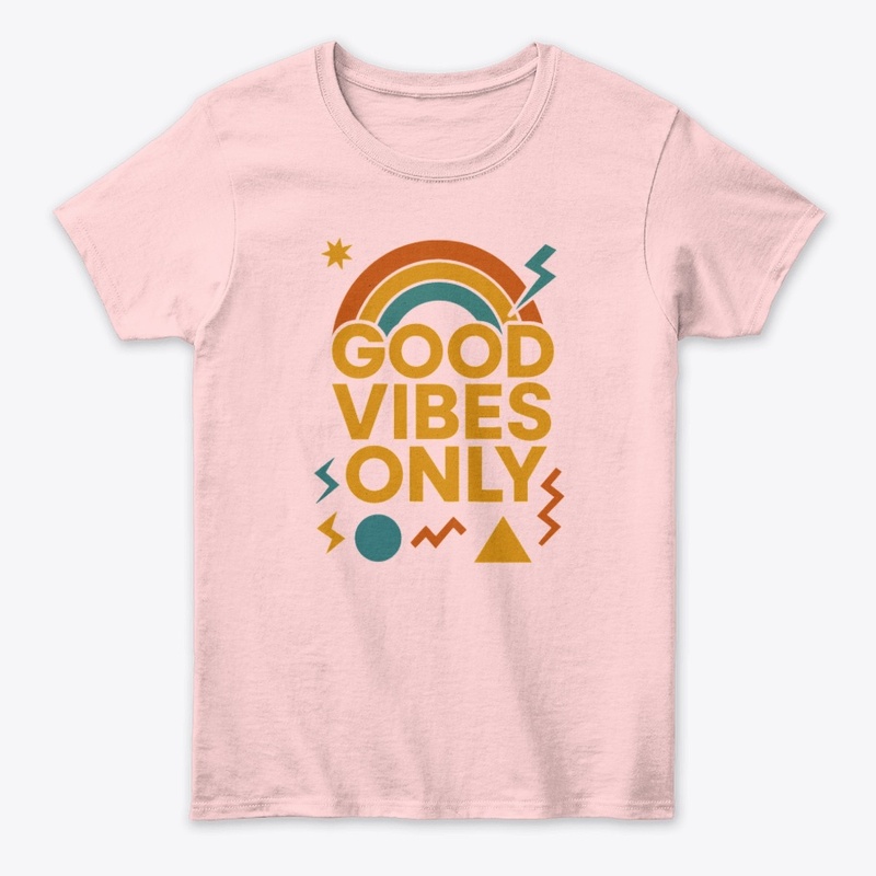Good Vibes Only Retro Aesthetic Design