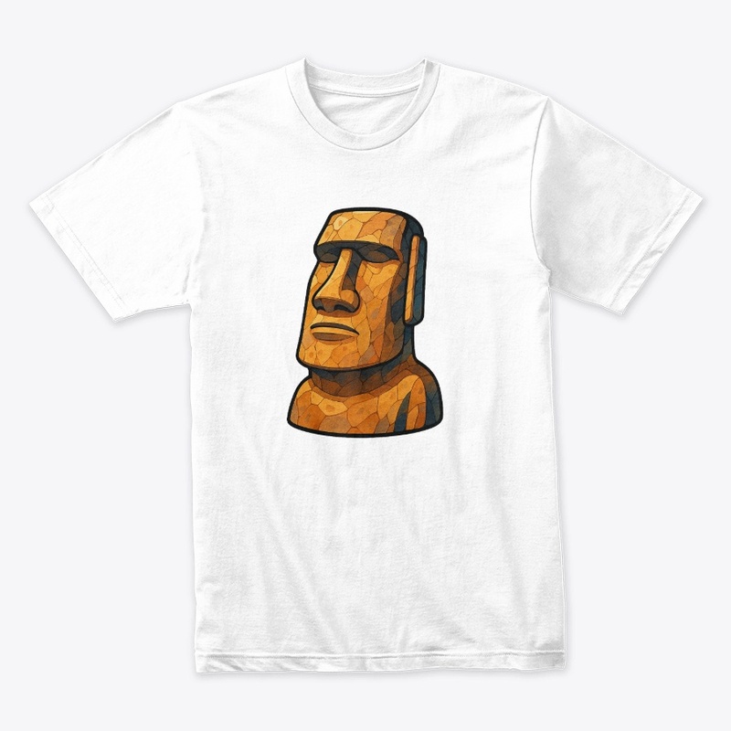 Stoic Moai Ancient Attitude