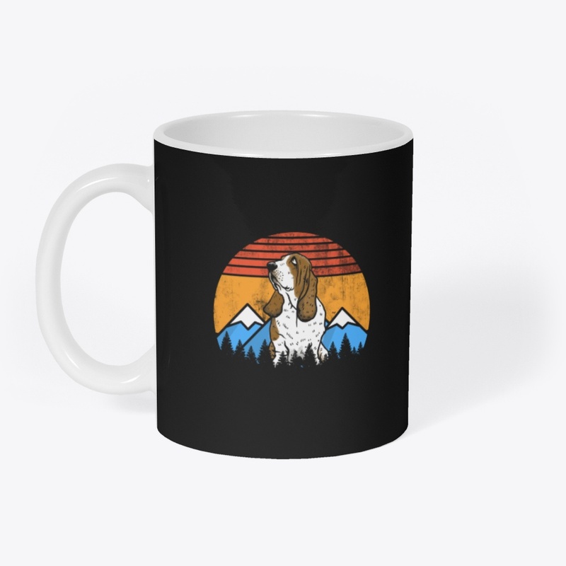 Retro Vintage Basset Hound