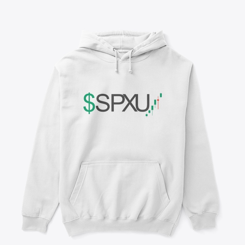 SHORT SPY: SPXU WHITE HOODIE