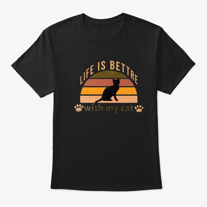 Life Is Better With My Cat Vintage