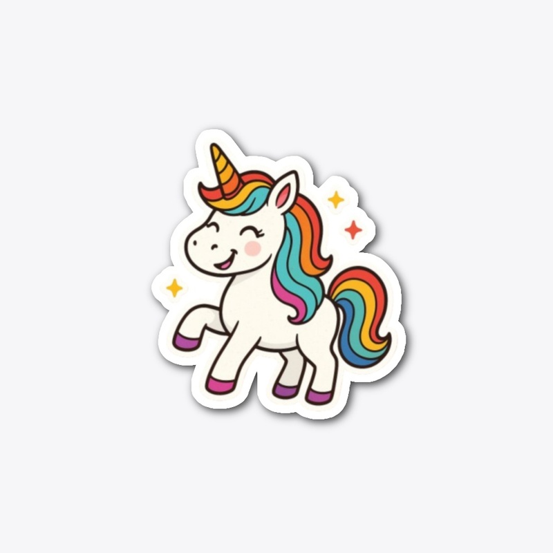 Cheerful Rainbow Unicorn