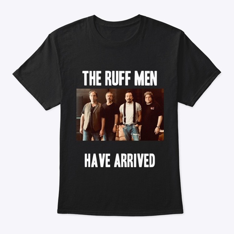 The Ruff Men Black T-Shirt Front