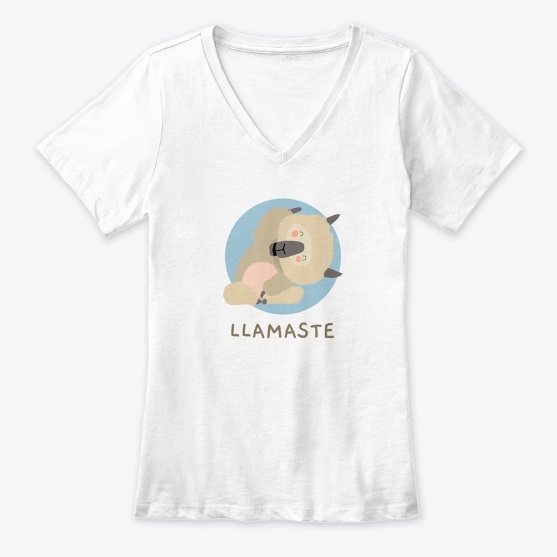 LLAMASTE ,llama funny Yoga T-shirt 