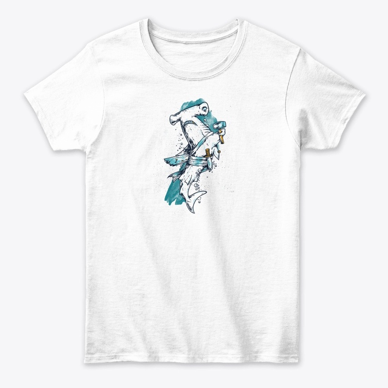 T-shirts cute Hammerhead shark
