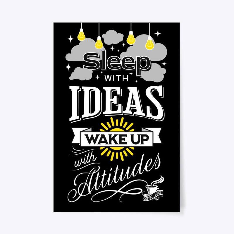 Sleep with Ideas - Chalkboard Lettering