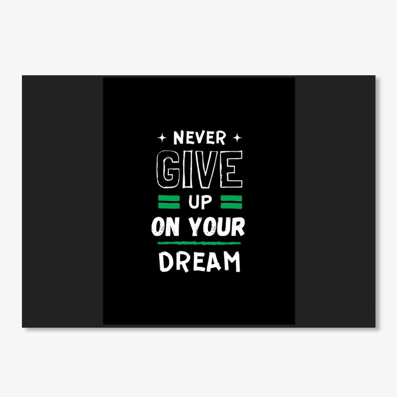 Never give up