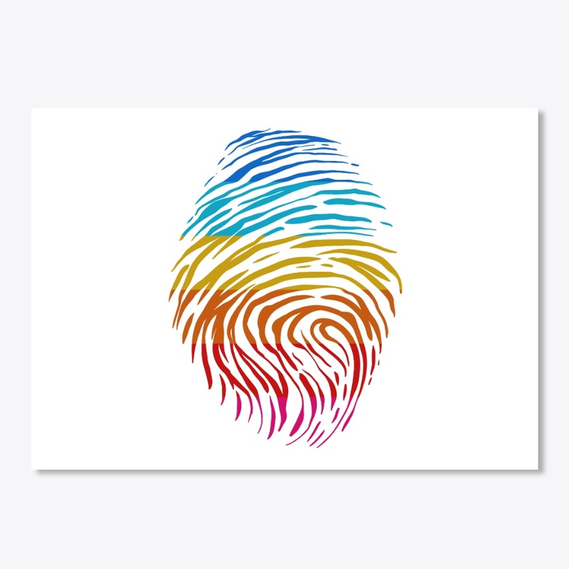 Colorful fingerprint